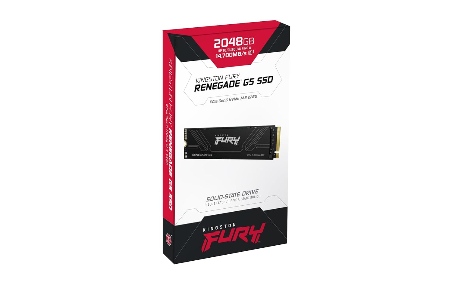 Kingston FURY Renegade G5 2048GB NVMe SSD | PCIe 5.0 M.2 2280 | Up to 14,8000MB/s | SFYR2S/2T0